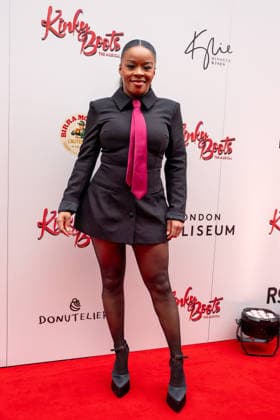March 29, 2026, London, United Kingdom: Leah Hill seen arriving for the Gala performance of Kinky Boots The Musical for WaterAid. Kinky Boots the Musical opens at London Coliseum in the West End and host a Gala Night in aid of WaterAid. .Arrivals and Cast on the red carpet and the curtain call of the show. March 29th 2026 London United Kingdom - ZUMAs197 20260329_aaa_s197_596 Copyright: xBonniexBritainx