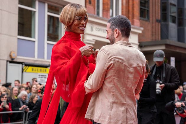 March 29, 2026, London, United Kingdom: L-R Johannes Radebe and Matt Cardle seen walking the Red Carpet Catwalk for the Gala performance of Kinky Boots The Musical for WaterAid. Kinky Boots the Musical opens at London Coliseum in the West End and host a Gala Night in aid of WaterAid. .Arrivals and Cast on the red carpet and the curtain call of the show. March 29th 2026 London United Kingdom - ZUMAs197 20260329_aaa_s197_597 Copyright: xBonniexBritainx
