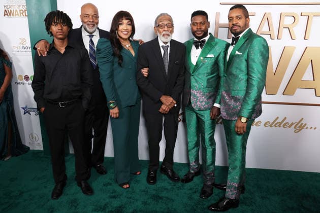 Red carpet arrivals during the 2nd Annual Heart of Gold Awards at the Four Seasons Hotel Featuring: Kyle Whitley, Joshua Whitley Johnson, William Whitley, Kym Whitley, Yannick Jules Bannister, Julian L. Bannister Where: Los Angeles, California, United States When: 29 Mar 2026 Credit: Faye s Vision Cover Images EDITORIAL USE ONLY. NOT FOR USE BY NEWSPAPERS BASED IN THE UK. Copyright: xx coverimg55589623