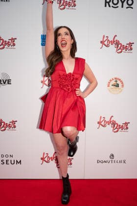March 29, 2026, London, United Kingdom: Alyssa Jaffe seen arriving for the Gala performance of Kinky Boots The Musical for WaterAid Kinky Boots the Musical opens at London Coliseum in the West End and host a Gala Night in aid of WaterAid. .Arrivals and Cast on the red carpet and the curtain call of the show. March 29th 2026 London United Kingdom - ZUMAs197 20260329_aaa_s197_619 Copyright: xBonniexBritainx