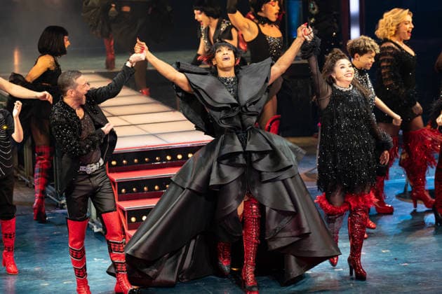 March 29, 2026, London, United Kingdom: L-R Matt Cardle, Johannes Radebe and Courtney Bowman seen on stage in the curtain call of gala night of Kinky Boots The Musical for Water Aid Kinky Boots the Musical opens at London Coliseum in the West End and host a Gala Night in aid of WaterAid. .Arrivals and Cast on the red carpet and the curtain call of the show. March 29th 2026 London United Kingdom - ZUMAs197 20260329_aaa_s197_632 Copyright: xBonniexBritainx