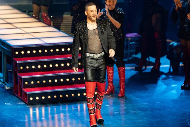 March 29, 2026, London, United Kingdom: Matt Cardle ( Charlie Price) seen on stage in the curtain call of gala night of Kinky Boots The Musical for Water Aid Kinky Boots the Musical opens at London Coliseum in the West End and host a Gala Night in aid of WaterAid. .Arrivals and Cast on the red carpet and the curtain call of the show. March 29th 2026 London United Kingdom  - ZUMAs197 20260329_aaa_s197_653 Copyright: xBonniexBritainx