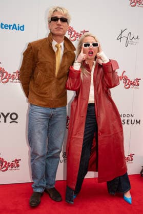 March 29, 2026, London, United Kingdom: L-R Carlos Gu and Aimee Fuller seen arriving for the Gala performance of Kinky Boots The Musical for WaterAid Kinky Boots the Musical opens at London Coliseum in the West End and host a Gala Night in aid of WaterAid. .Arrivals and Cast on the red carpet and the curtain call of the show. March 29th 2026 London United Kingdom - ZUMAs197 20260329_aaa_s197_658 Copyright: xBonniexBritainx