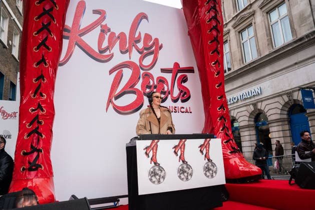 March 29, 2026, London, United Kingdom: Hazel Marimba seen DJing at the Gal of Kinky Boots The Musical red carpet arrivals. Kinky Boots the Musical opens at London Coliseum in the West End and host a Gala Night in aid of WaterAid. .Arrivals and Cast on the red carpet and the curtain call of the show. March 29th 2026 London United Kingdom - ZUMAs197 20260329_aaa_s197_675 Copyright: xBonniexBritainx