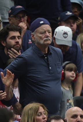 WASHINGTON, D.C. - MARCH 29: Bill Murray seen at the University of Connecticut vs Duke Blue Devils Men™s NCAA basketball Tournament - Elite Eight on March 29, 2026 at Capital One Arena in Washington, D.C.. Copyright: xmpi34 MediaPunchx