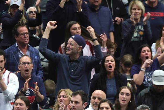 WASHINGTON, D.C. - MARCH 29: Bill Murray seen at the University of Connecticut vs Duke Blue Devils Men™s NCAA basketball Tournament - Elite Eight on March 29, 2026 at Capital One Arena in Washington, D.C.. Copyright: xmpi34 MediaPunchx