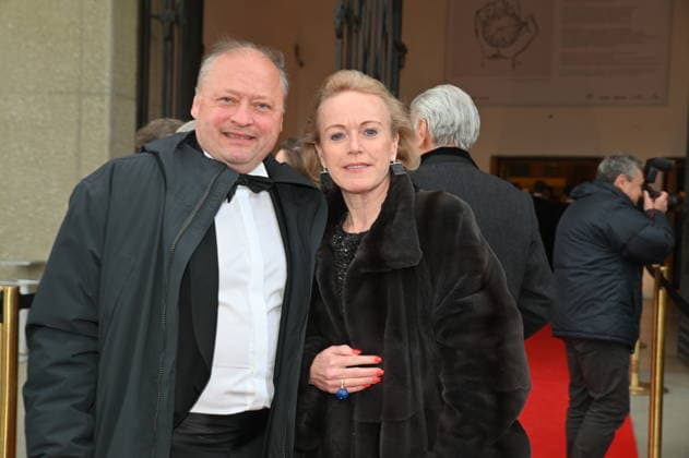 Alexandra Graski Hoffmann, art fair organizer, with company, Das Rheingold, premiere, Easter Festival, Salzburg, 2026, Manfred Siebinger