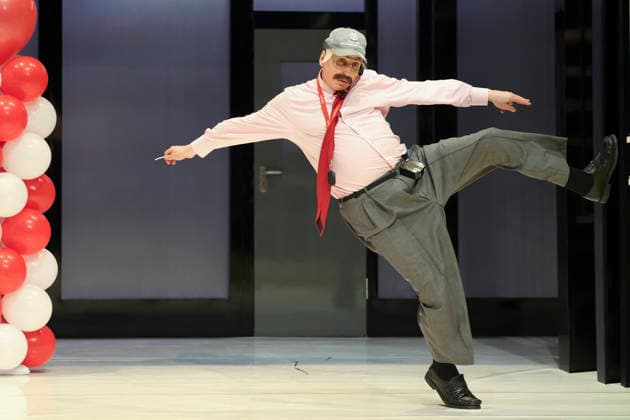 Lars Eidinger bei der Probe des Theaterstück DER GEIZIGE von Moliere, Regie Thomas_Ostermeier in der Schaubühne am Lehniner Platz am 30.03.26 in Berlin. Der Geizige - Schaubühne Berlin *** Lars Eidinger at the rehearsal of the play DER GEIZIGE by Moliere, directed by Thomas Ostermeier at the Schaubühne am Lehniner Platz on 30 03 26 in Berlin Der Geizige Schaubühne Berlin