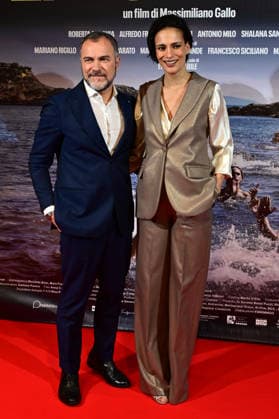 Cinema Metropolitan (Na) 03 30 2026 Premiere of the film La Salita by Massimiliano Gallo In the photo: Massimiliano Gallo with Shalana  Copyright: xRobertoxJandolix xipa-agency.netx xRobertoxJandolix IPA_Agency_IPA73651930