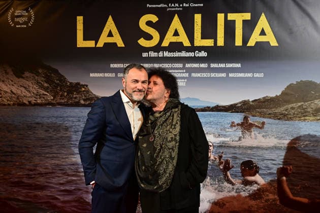 Cinema Metropolitan (Na) 03 30 2026 Premiere of the film La Salita by Massimiliano Gallo In the photo: Massimiliano Gallo - Enzo Avitabile  Copyright: xRobertoxJandolix xipa-agency.netx xRobertoxJandolix IPA_Agency_IPA73652065