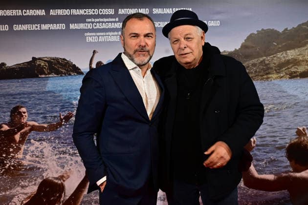 Cinema Metropolitan (Na) 03 30 2026 Premiere of the film La Salita by Massimiliano Gallo. In the photo: Massimiliano Gallo with Enzo Gragnaniello.  Copyright: xRobertoxJandolix xipa-agency.netx xRobertoxJandolix IPA_Agency_IPA73652083