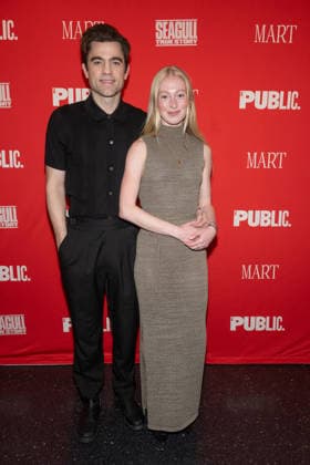March 30, 2026, New York, United States: (L-R) Patrick Ball and Elysia Roorbach attend Seagull: True Story Opening Night at The Public Theater. New York United States - ZUMAs197 20260330_aaa_s197_211 Copyright: xRonxAdarx