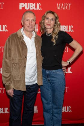 March 30, 2026, New York, United States: (L-R) Ratmir Timashev and Angela Timashev attend Seagull: True Story Opening Night at The Public Theater. New York United States - ZUMAs197 20260330_aaa_s197_258 Copyright: xRonxAdarx