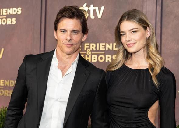 March 30, 2026, Bronx, New York, USA: James Mardsen and Frederique Brons attend premiere of Season 2 of Apple TV Your Friends & Neighbors at The New York Historical in New York, NY on March 30, 2026. Bronx USA - ZUMAr339 20260330_znp_r339_168 Copyright: xLevxRadinx