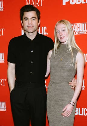 March 30, 2026, New York, Ny, United States: Patrick Ball and Elysia Roorbach attend the Opening Night of Seagull: True Story . Held at The Public Theate in New York. Dinara Khairova Zuma Press March 30, 2026. New York United States - ZUMAp281 20260330_zea_p281_002 Copyright: xPhotoxImagexPressx
