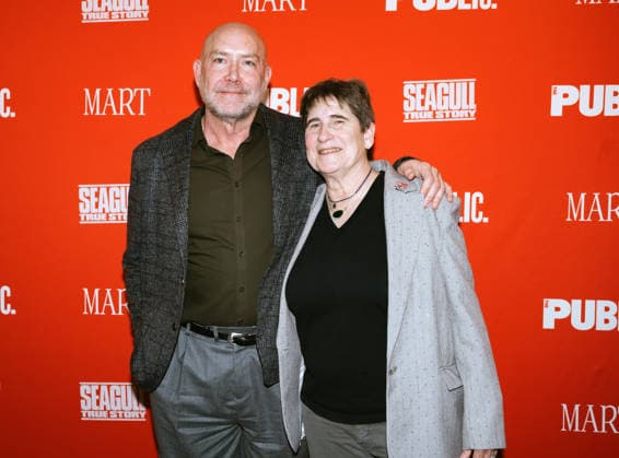 March 30, 2026, New York, Ny, United States: Patrick Willingham and Ruth Sternberg attend the Opening Night of Seagull: True Story . Held at The Public Theate in New York. Dinara Khairova Zuma Press March 30, 2026. New York United States - ZUMAp281 20260330_zea_p281_071 Copyright: xPhotoxImagexPressx
