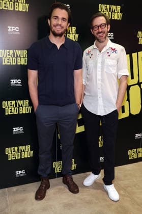 Los Angeles CA March 30: Nick Kocher, Brian McElhaney , at the Los Angeles Premiere Of Over Your Dead Body at Vidiots in Los Angeles on March 3, 2026- Credit: Faye AdMedia Los Angeles USA - ZUMAa123 20260330_zaa_a123_142 Copyright: xADx