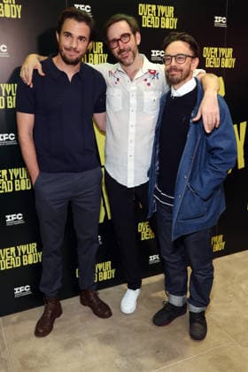 Los Angeles CA March 30: Nick Kocher, Brian McElhaney, Jorma Taccone at the Los Angeles Premiere Of Over Your Dead Body at Vidiots in Los Angeles on March 3, 2026- Credit: Faye AdMedia Los Angeles USA - ZUMAa123 20260330_zaa_a123_149 Copyright: xADx