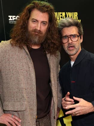 Los Angeles CA March 30: Rhett McLaughlin, Link Neal, at the Los Angeles Premiere Of Over Your Dead Body at Vidiots in Los Angeles on March 3, 2026- Credit: Faye AdMedia Los Angeles USA - ZUMAa123 20260330_zaa_a123_164 Copyright: xADx
