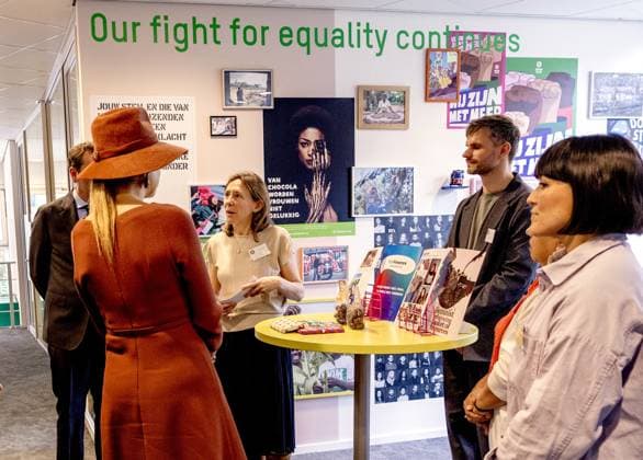 Queen Maxima At Oxfam Novib 70th Anniversary - The Hague Queen Maxima attending the celebration of Oxfam Novib 70th anniversary and opening the new office during the event in The Hague, Netherlands on March 31, 2026. Photo by Patrick van Emst NL Beeld Bruno Press ABACAPRESS.COM The Hague Netherlands  Copyright: xBrunoxPress ABACAx