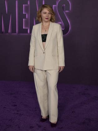 March 31, 2026, Los Angeles, California, USA: American actress and filmmaker AMY SEIMETZ, 44, attends Hulu s The Testaments red carpet premiere. Los Angeles USA  - ZUMAb173 20260331_aap_b173_007 Copyright: xBillyxBennightx