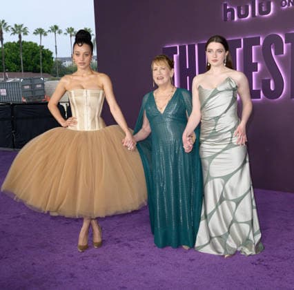 The Testaments Premiere - Los Angeles, USA LOS ANGELES, USA. March 31, 2026: Chase Infiniti, Ann Dowd & Lucy Halliday at the premiere for Hulu s The Testaments at the Academy Museum. Los Angeles CA USA  Copyright: xPaulxSmith Featureflashx