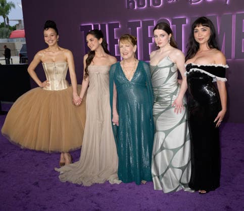 The Testaments Premiere - Los Angeles, USA LOS ANGELES, USA. March 31, 2026: Chase Infiniti, Mattea Conforti, Ann Dowd, Lucy Halliday & Rowan Blanchard at the premiere for Hulu s The Testaments at the Academy Museum. Los Angeles CA USA  Copyright: xPaulxSmith Featureflashx