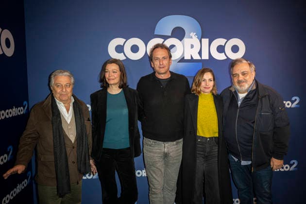 Cocorico 2 Premiere - Paris Christian Clavier, Marianne Denicourt, Julien Herve, Chloe Coulloud and Didier Bourdon during the premiere of COCORICO 2 in Paris on March 31, 2026. Photo by Eliot Blondet ABACAPRESS.COM Paris France France  Copyright: xBlondetxEliot ABACAx