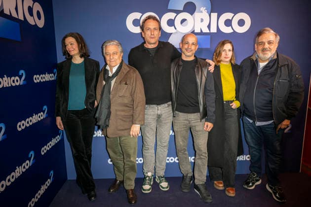 Cocorico 2 Premiere - Paris Christian Clavier, Marianne Denicourt, Julien Herve, Ahmed Louati, Chloe Coulloud and Didier Bourdon during the premiere of COCORICO 2 in Paris on March 31, 2026. Photo by Eliot Blondet ABACAPRESS.COM Paris France France  Copyright: xBlondetxEliot ABACAx