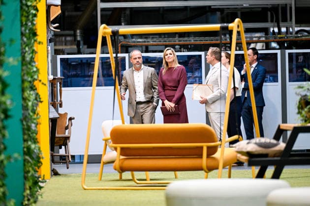 Queen Maxima visits association for circular initiatives. Hoogeveen. The Netherlands. 1 Apr 2026 Queen Maxima during a visit to Vepa, manufacturer of sustainable office furniture. Vepa is part of the Fair Furniture Group and helps organizations with their circular design. Furniture and individual parts are assessed in Vepa s Circular Center, saved, dismantled and renovated. Hoogeveen The Netherlands  Copyright: xDPPA EMx