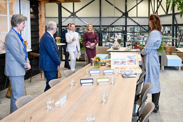 Queen Maxima visits association for circular initiatives. Hoogeveen. The Netherlands. 1 Apr 2026 Queen Maxima during a visit to Vepa, manufacturer of sustainable office furniture. Vepa is part of the Fair Furniture Group and helps organizations with their circular design. Furniture and individual parts are assessed in Vepa s Circular Center, saved, dismantled and renovated. Hoogeveen The Netherlands  Copyright: xDPPA EMx