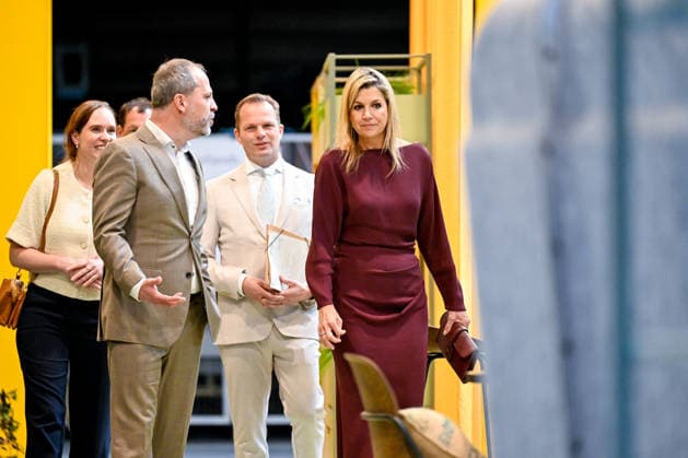 Queen Maxima visits association for circular initiatives. Hoogeveen. The Netherlands. 1 Apr 2026 Queen Maxima during a visit to Vepa, manufacturer of sustainable office furniture. Vepa is part of the Fair Furniture Group and helps organizations with their circular design. Furniture and individual parts are assessed in Vepa s Circular Center, saved, dismantled and renovated. Hoogeveen The Netherlands  Copyright: xDPPA EMx