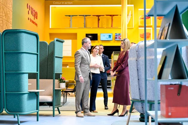 Queen Maxima visits association for circular initiatives. Hoogeveen. The Netherlands. 1 Apr 2026 Queen Maxima during a visit to Vepa, manufacturer of sustainable office furniture. Vepa is part of the Fair Furniture Group and helps organizations with their circular design. Furniture and individual parts are assessed in Vepa s Circular Center, saved, dismantled and renovated. Hoogeveen The Netherlands  Copyright: xDPPA EMx