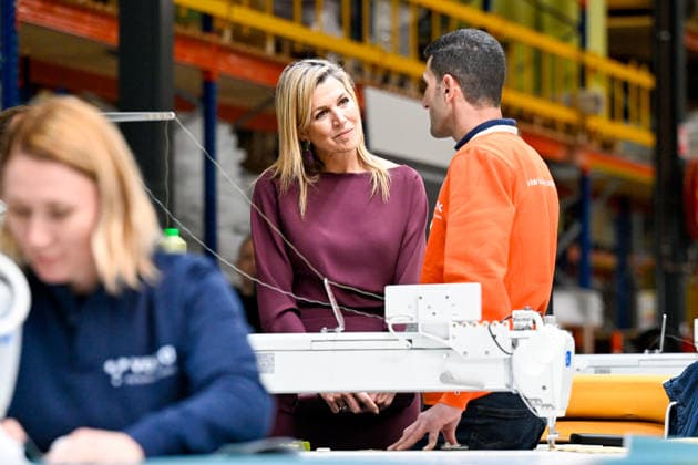 Queen Maxima visits association for circular initiatives. Hoogeveen. The Netherlands. 1 Apr 2026 Queen Maxima during a visit to Vepa, manufacturer of sustainable office furniture. Vepa is part of the Fair Furniture Group and helps organizations with their circular design. Furniture and individual parts are assessed in Vepa s Circular Center, saved, dismantled and renovated. Hoogeveen The Netherlands  Copyright: xDPPA EMx