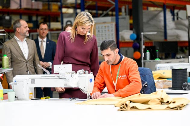 Queen Maxima visits association for circular initiatives. Hoogeveen. The Netherlands. 1 Apr 2026 Queen Maxima during a visit to Vepa, manufacturer of sustainable office furniture. Vepa is part of the Fair Furniture Group and helps organizations with their circular design. Furniture and individual parts are assessed in Vepa s Circular Center, saved, dismantled and renovated. Hoogeveen The Netherlands  Copyright: xDPPA EMx