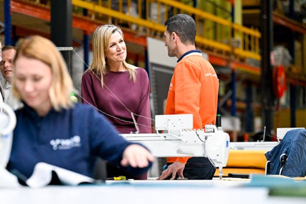 01-04-2026 Groningen Queen Maxima visited the Circulair Groningen Drenthe association at Vepa in Hoogeveen. Â  Copyright: xPPEx