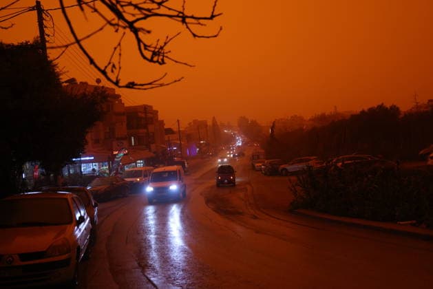 Crete is cloaked by Saharan dust storm CRETE, GREECE - APRIL 1: Crete is cloaked by Saharan dust storm in Greece on April 1, 2026. Stefanos Rapanis Anadolu Crete Greece. Editorial use only. Please get in touch for any other usage.  Copyright: x2026xAnadoluxStefanosxRapanisx