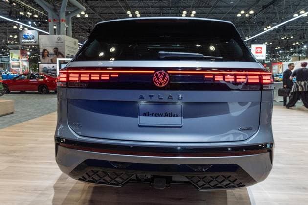 April 1, 2026, New York, New York, USA: New Volkswagen Atlas on display during press day of International Auto Show in New York, NY at Jacob Javits Center on April 1, 2026. New York USA - ZUMAr339 20260401_znp_r339_038 Copyright: xLevxRadinx