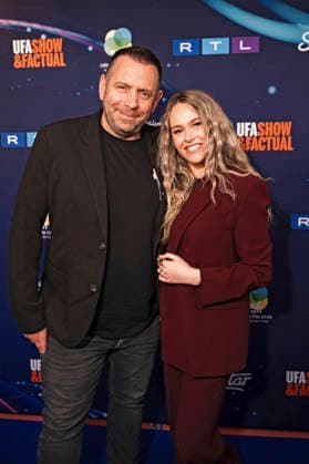 Ikke Hüftgold and Nina Reh at the preview of the 22nd season of the casting show DSDS 2026 at the 25 hours Hotel Cologne, 01 04 2026 Foto:xT.xNgox xFuturexImagex dsds_6418