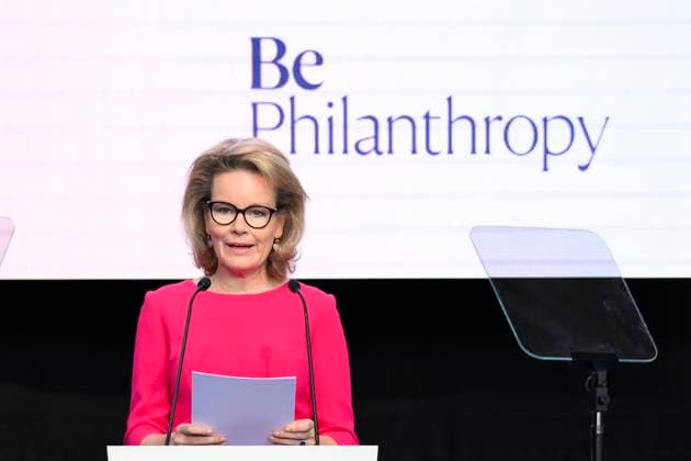 Queen Mathilde Adresses Be Philanthropy 2026 BRUSSELS, BELGIUM - APRIL 02: Queen Mathilde of Belgium pictured delivering the opening address at Be Philanthropy 2026 on April 02, 2026 in Brussels, Belgium, 02 04 2026 Brussels Belgium  Copyright: xPhilipxReynaersx