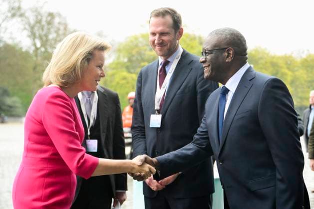 Queen Mathilde Adresses Be Philanthropy 2026 BRUSSELS, BELGIUM - APRIL 02: Queen Mathilde of Belgium pictured arriving the opening of Be Philanthropy 2026 and greeting Denis Mukwege on April 02, 2026 in Brussels, Belgium, 02 04 2026 Brussels Belgium  Copyright: xPhilipxReynaersx