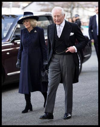 . 02 04 2026. St Asaph, United Kingdom. King Charles III and Queen Camilla arriving at the Royal Maundy Service at St Asaph Cathedral in Wales, United Kingdom.  xStephenxLockx xi-Imagesx IIM-26678-0010