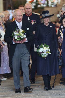 . 02 04 2026. St Asaph, United Kingdom. King Charles III and Queen Camilla at the Royal Maundy Service at St Asaph Cathedral in Wales, United Kingdom.  xStephenxLockx xi-Imagesx IIM-26678-0020