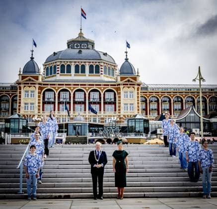 SCHEVENINGEN - Queen Maxima opens the renovated boulevard. The Scheveningen boulevard, for decades one of the best-known and most visited coastal promenades in the Netherlands, has been renewed in recent years to better accommodate the growing number of visitors and to be ready for the future. ROBIN UTRECHT ANP netherlands out - belgium out  Copyright: xx x554921036x originalFilename: 554921036.jpg