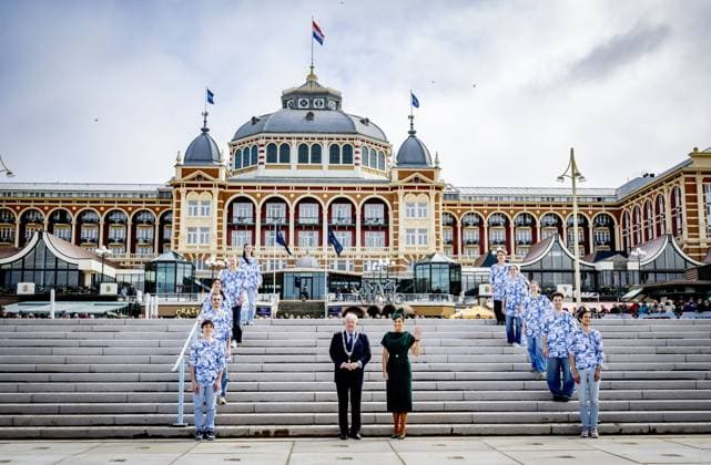 SCHEVENINGEN - Queen Maxima opens the renovated boulevard. The Scheveningen boulevard, for decades one of the best-known and most visited coastal promenades in the Netherlands, has been renewed in recent years to better accommodate the growing number of visitors and to be ready for the future. ROBIN UTRECHT ANP netherlands out - belgium out  Copyright: xx x554921037x originalFilename: 554921037.jpg