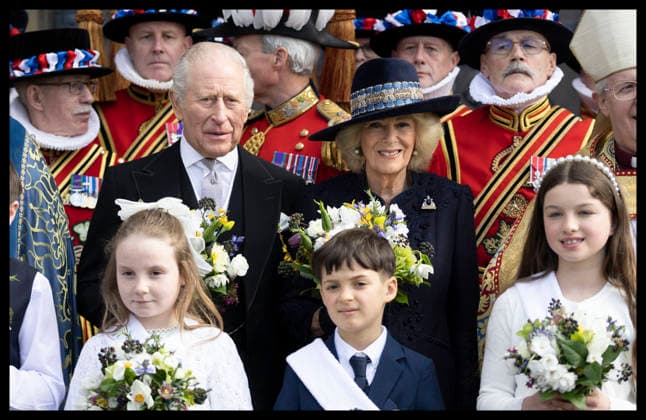 . 02 04 2026. St Asaph, United Kingdom. King Charles III and Queen Camilla at the Royal Maundy Service at St Asaph Cathedral in Wales, United Kingdom.  xStephenxLockx xi-Imagesx IIM-26678-0047
