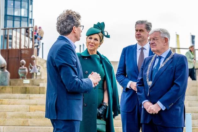 Scheveningen, The Netherlands, 2026-04-02 13:47:46 Scheveningen, 02-04-2026, Scheveningen Boulevard. Queen Maxima opens the renovated boulevard in Scheveningen. The Scheveningen Boulevard, for decades one of the best-known and most visited coastal promenades in the Netherlands, has been renewed in recent years to better accommodate the growing number of visitors and be ready for the future. PHOTO: NLBeeld Patrick van Emst Credit: NL Beeld Patrick van Emst  Copyright: xx x