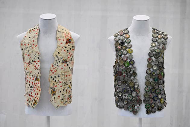 (260402) -- SHANGHAI, April 2, 2026 -- This photo taken on April 2, 2026 shows exhibits at an exhibition of Maison Margiela during the 2026 Autumn Winter Shanghai Fashion Week in east China s Shanghai. ) CHINA-SHANGHAI-FASHION WEEK-MAISON MARGIELA-EXHIBITION (CN) ChenxHaoming 