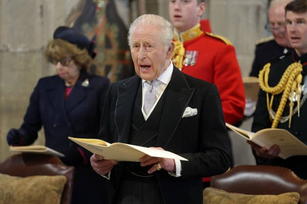 . 02 04 2026. St Asaph, United Kingdom. King Charles III and Queen Camilla at the Royal Maundy Service at St Asaph Cathedral in Wales, United Kingdom.  xi-Imagesx xPoolx IIM-26678-0060