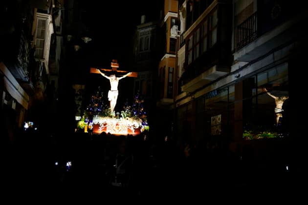 Solemn Procession of Silence and Holy Christ of the Miners in Cartagena Solemn Procession of Silence and Holy Christ of the Miners, on April 2, 2026, in Cartagena, Murcia Spain All the participants of this procession, with the exception of the elder brother and the chaplain, wear their faces covered and must maintain silence, which is usually accompanied by the public that watches the parade and the collaboration of the local owners and businesses that turn off their signs and lights as the procession passes by 02 APRIL 2026 PROCESIÓN SILENCIO REINA SOFÍA CARTAGENA MURCIA CAPELLÁN DESFILE Martín C Cartagena Murcia Murcia Cartagena Murcia Spain  Copyright: xMartinxC.x 7413132